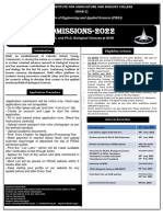 Admissions-2022: Pakistan Institute of Engineering and Applied Sciences (PIEAS)