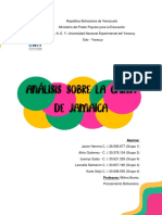 Análisis de La Carta de Jamaica
