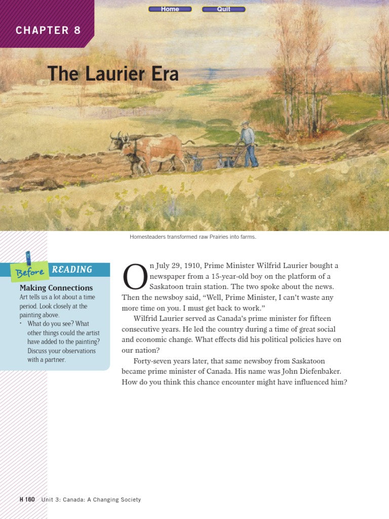 The Laurier Era Reading PDF Canada Manitoba