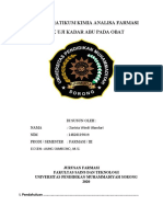 Laporan Pratikum Kimia Analisa Farmasi Uji Kadar Debu