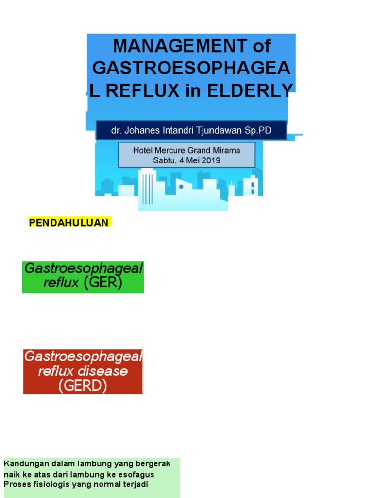 Management Of Gastroesophageal Reflux Disease In The Elderly – MTIVY