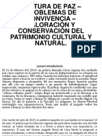 Cultura de Paz - Problemas de Convivencia - Valoración Conservación y Defensa Del Patrimonio Cultural y Naural de La Nación Seminario de Cívica