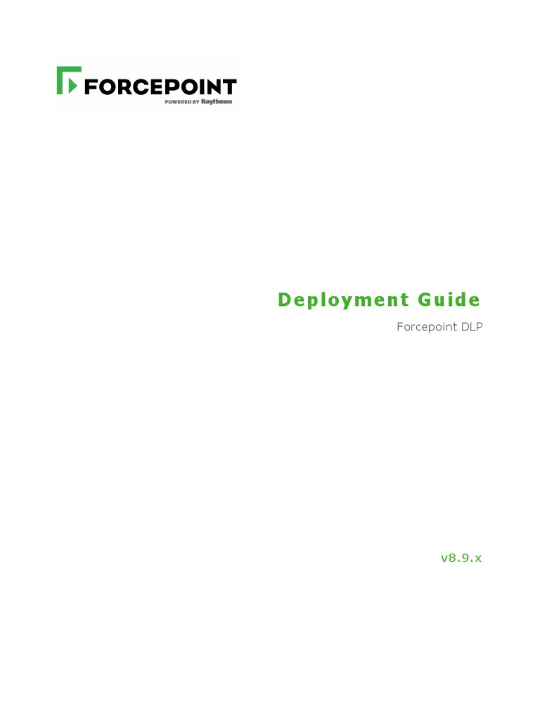 Forcepoint DLP Deploy - DLP | PDF | Proxy Server | File Transfer Protocol