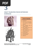 Heat Transfer From Extended Surfaces: Course Contents