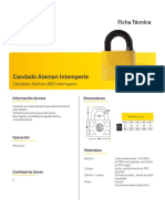 FICHA TÉCNICA CAND ALEMAN 800 Intemperie (2041) (2044) (2047) (2050) (2071)