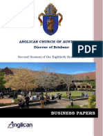 Brisbane Synod 2022 Business Papers