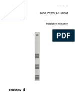 Side Power DC Input: Installation Instruction