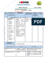 SESIÓN DE APRENDIZAJE Miercoles - 13 Abeil