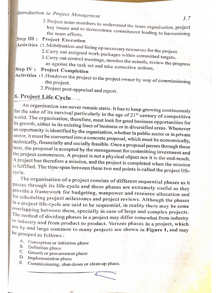 Project Planning Unit 1 | PDF
