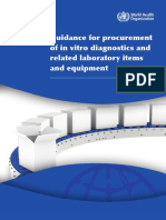Guidance For Procurement of in Vitro Diagnostics and Related Laboratory Items and Equipment