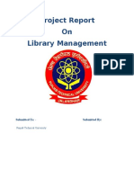 HTML Project On Library Management