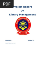 HTML Project On Library Management