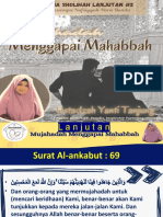 Mujahadah Menggapai Mahabbah