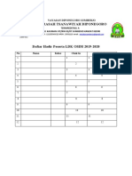 Daftar Hadir LDK 2019-2020