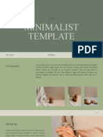 Green Monochromatic Simple The Minimalist Presentation Template