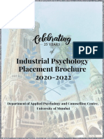 Industrial Psychology Placement Brochure 2020-2022