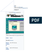 Microsoft Windows 95 operating system overview
