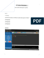 Python Program 1