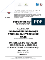 Modul II Materiale de Instalatii