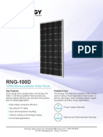 RNG-100D: 100W Monocrystalline Solar Panel
