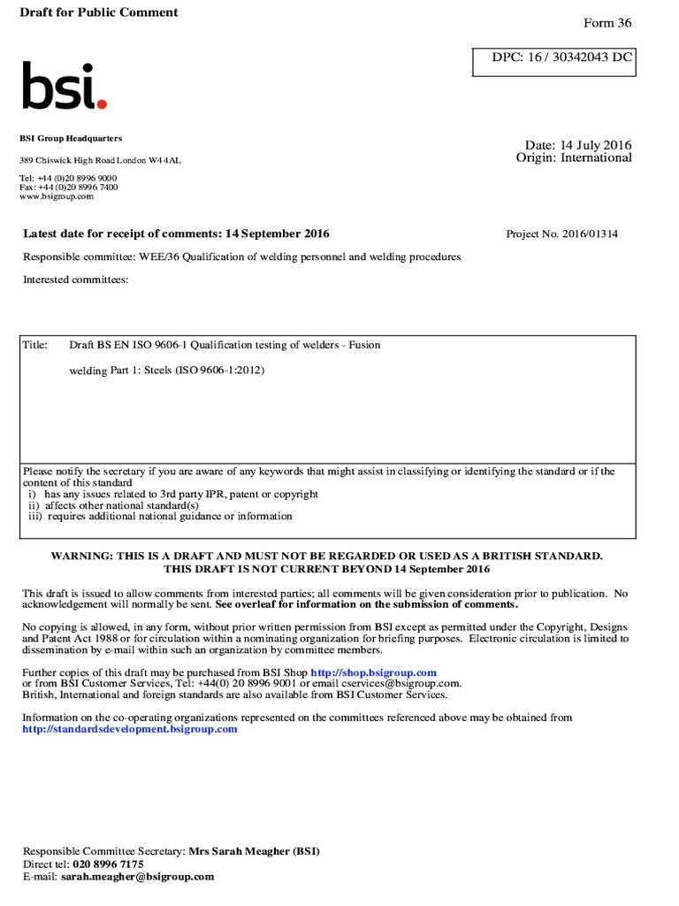 ISO 9606-1-2012 COR 2-2016 Draft | PDF | Business | Technology ...