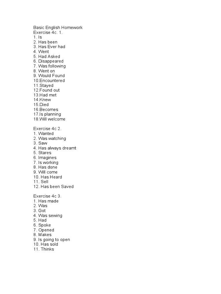 Basic English Assignment | PDF | Cooking, Food & Wine