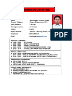 Curriculum Vitae: Biodata Diri Nama: Dian Hasdin Wiranata S.Kep