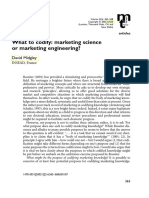 What To Codify: Marketing Science or Marketing Engineering?: David Midgley