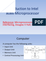 Introduction To Intel 8086 Microprocessor: Reference: Microprocessors and Interfacing, Douglas V Hall, Chapter 2