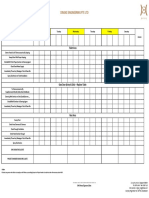 Cleaning inspection checklist for Dingke Engineering PTE LTD project site