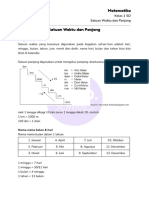 Revision Note - Matematika Kelas 1 - Satuan Waktu Dan Panjang