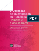 VI Jornadas: de Investigación en Humanidades