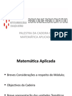 Slide Matematica Aplicada 2017