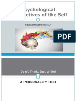 Chapter 4 - Psychological Perspectives of The Self DISCUSSION