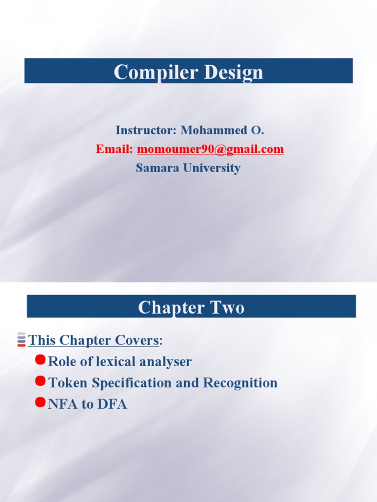 Lexical Analysis in Compiler Design | PDF | Regular Expression ...
