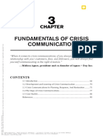 Fundamentals of Crisis Communication
