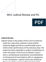 Writ, Judicial Review and PIL