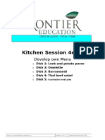 Kitchen Session 4e: Develop Own Menu