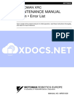 Maintenance Manual Alarm Error List XRC mrs51020