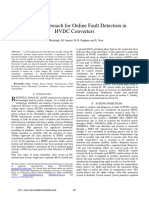 A Novel Approach For Online Fault Detection in HVDC Converters