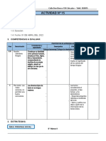 5° Grado - Actividad Del Dia 01 de Abril