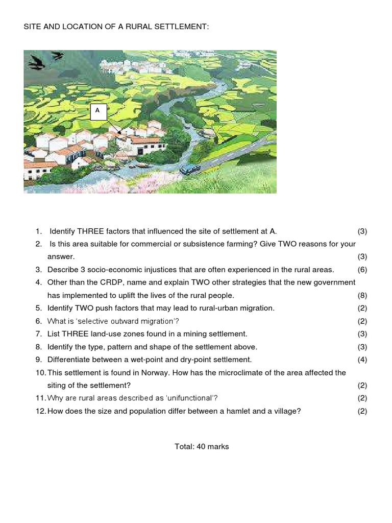 Site and Location of A Rural Settlement Revision | PDF | History