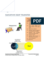 Radiation Heat Transfer: Course Contents