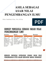 Pancasila Sebagai Dasar Nilai Pengembangan Ilmu