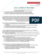 Materialdeapoioextensivo Historia Exercicios Ouro Limites Revoltas