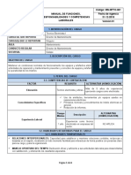 Manual de Funciones Técnico Electricista I