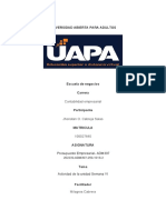 Tarea 6 Presupuesto Empresarial