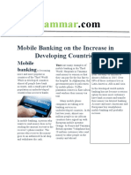 Grammar: Mobile Banking On The Increase in Developing Countries