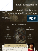 English Presentation Changed: Female Poets Who The Poetry Game
