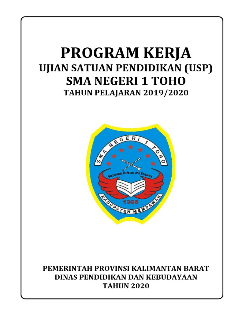 Program Kerja USP SMA 1 Toho 2019/2020 | PDF